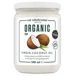 Eat Wholesome | Organic Raw Cold-Pressed Virgin Coconut Oil 500ml | 500ml