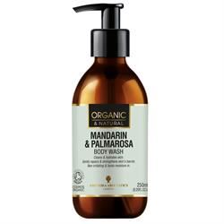 Amphora Aromatics | Mandarin & Palmarosa Body Wash COSMOS Organic 250ml | 250ml