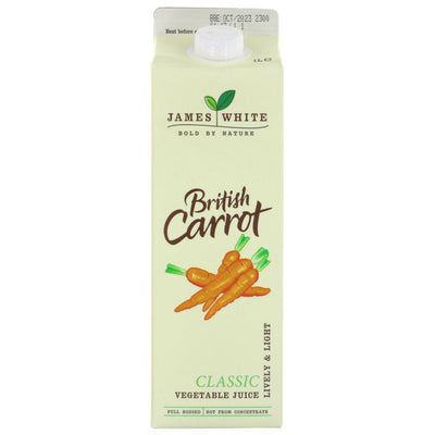 James White British Carrot Juice - Biodynamic, Fairtrade, Gluten Free & Vegan