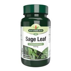 Natures Aid | Sage Leaf - 50mg (500mg equiv) 90 Tablets | 90 tablet