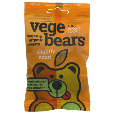 Just Wholefoods | Vegebears, Organic, Vegan, Sour | 70G