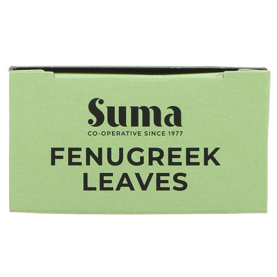 Suma Fenugreek Leaves - Aromatic herb perfect for curries, soups, and stews. Vegan & high-quality.