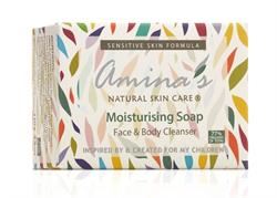 Amina's Natural Skincare | Face & Body Moisturising Soap Cleanse for Everyday Use 130g | 130g