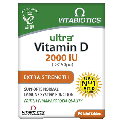 Vitabiotics | Ultra Vitamin D3 2000 IU | 96tabs