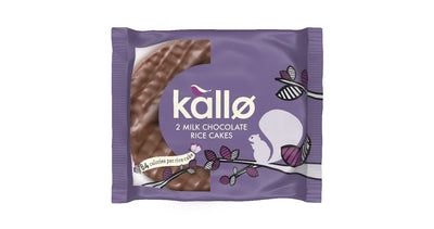 Kallo | Milk Chocolate Topped Rice Cakes portion pack | 33g