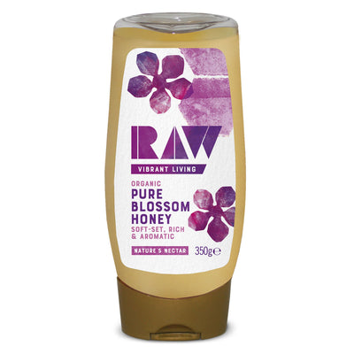 Raw Vibrant Living | Org Pure Blossom Honey Squeezy | 350g