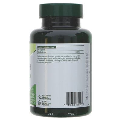 Natures Aid Spirulina - Blue Green Algae | Vegan and Gluten-Free - 90 Capsules