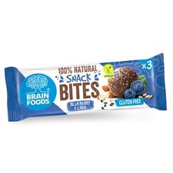 Brain Foods | Snack Bites- Blueberry and Chia 48g | 48g