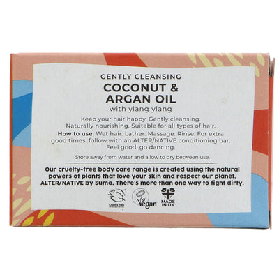 Alter/Native | Shampoo Bar-Glycerine-Coconut - With argan & ylang ylang | 90g