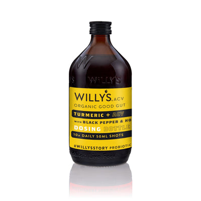 Willy's | Org Turmeric Hon ACV 10 Shot Dosing Bottle | 500ml