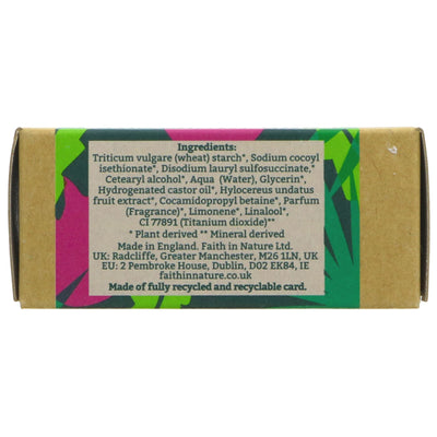 Vegan Dragon Fruit Shampoo Bar by Faith In Nature - eco-friendly, plastic-free, and luscious!