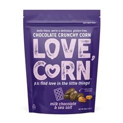 Love Corn | Milk Chocolate & Sea Salt Corn Snack 90g | 90g