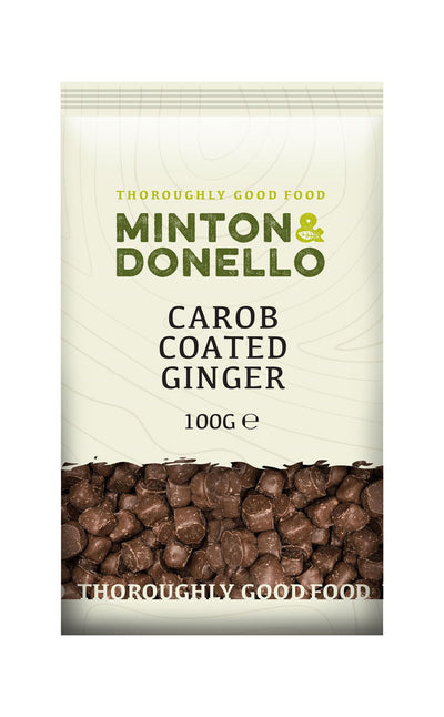 Minton & Donello | Carob Coated Ginger | 100g