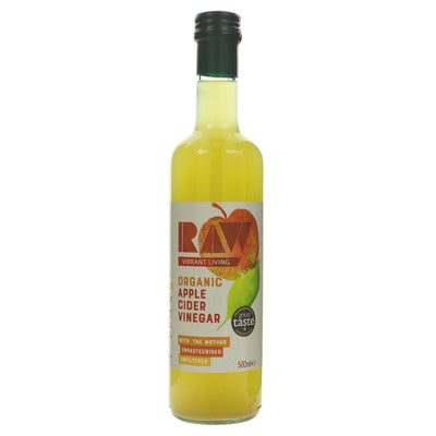 Organic Raw Unfiltered Cider Vinegar - Perfect for cooking, dressings and marinades. Vegan. No VAT. Sold by Superfood Market since 2014.