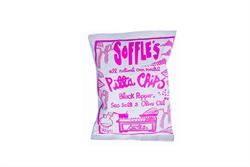 Soffles Pitta Chips | Black Pepper Pitta Chips 165g | 165g