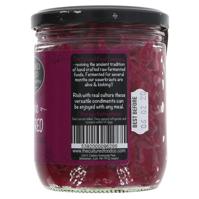 Cultured Food Company | Raw Ruby Red Sauerkraut | 400g