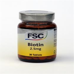 FSC | Biotin 2.5mg 30 Tablets | 30 tablet