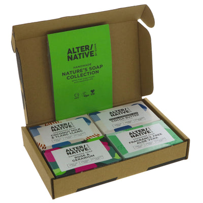 Alter/Native | Gift Set - Nature's - 4 Bars - Facial Coconut / Rose / Aloe Vera | set