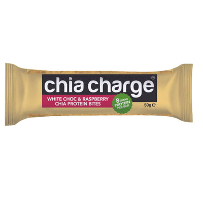 Chia Charge | Protein Bite White Choc & Raspberry | 50g