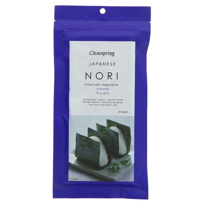 Clearspring Nori: Vegan, versatile & delicious seaweed for sushi, grains, noodles, soups & salads - also a great snack for kids!