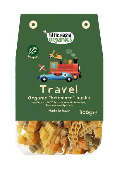 Little Pasta Organics | Travel Pasta Shapes - Tricolor | 300G