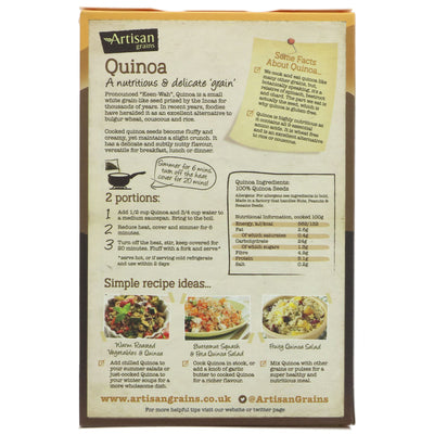 Artisan Grains Royal Quinoa - Vegan, wheat-free, pre-washed superfood with essential amino acids. Perfect for salads, soups, or as a side dish.