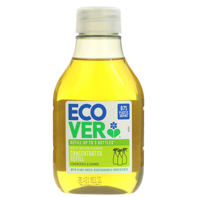 Ecover Multi Action Concentrate: Refill your spray bottle with eco-friendly ingredients and a refreshing scent. Sustainable cleaning made easy.