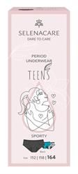 Selenacare | TEENS period panties Sporty Black Size 164 | 1 box