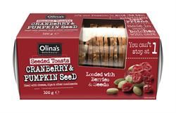 Olinas Bakehouse | Cranberry & Pumpkin Seeded Toasts 100g | 100g