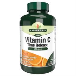 Natures Aid |  Vitamin C - 1000mg Time Release 180 Tablets | 180 tablet