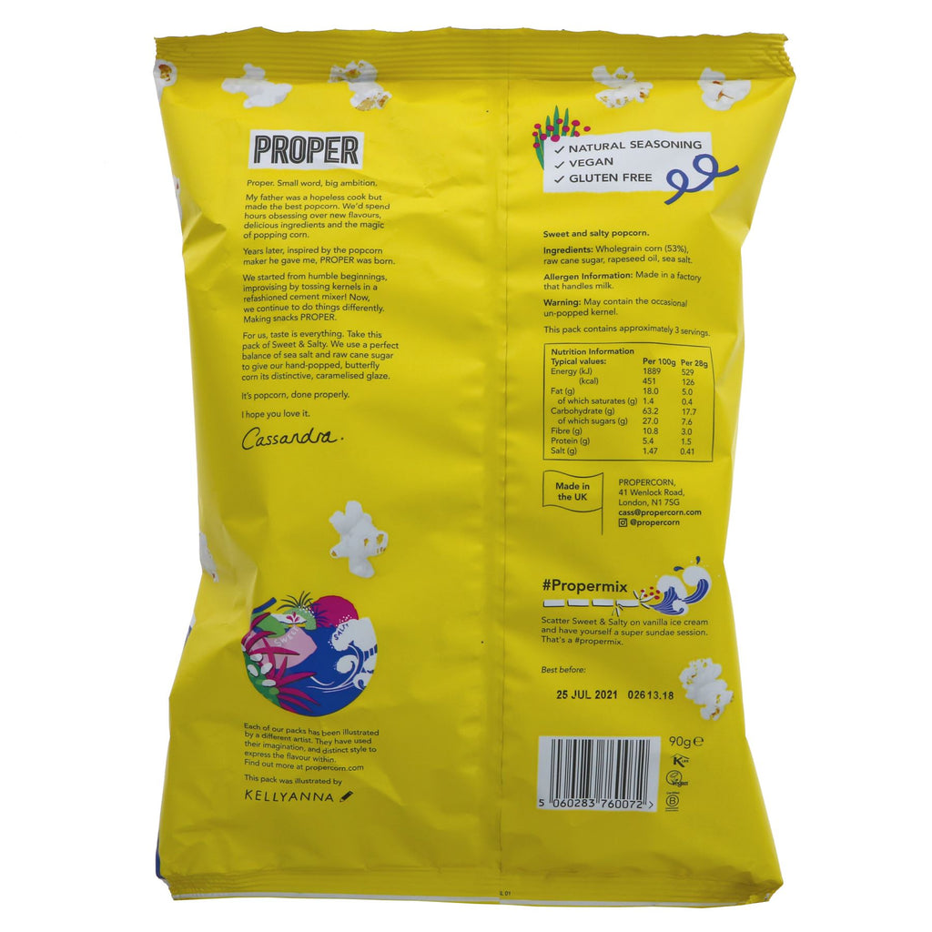 Propercorn | Popcorn - Sweet & Salty | 90g