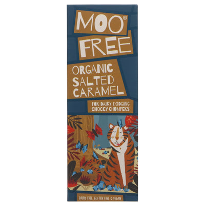 Moo Free Sea Salt & Caramel Bar - Organic, Vegan and Gluten-Free with No Added Sugar. Perfect for any occasion!