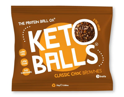 The Protein Ball co | Classic Choc Brownies Keto Ball | 25g