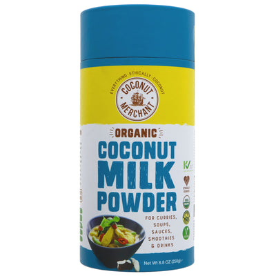 Organic, vegan Coconut Milk Powder for curries, soups, sauces, smoothies, and drinks - enjoy all the benefits of coconut milk without the short lifespan!