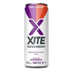 Xite Energy | XITE Focus Energy Peach and Passionfruit 330ml | 330ml