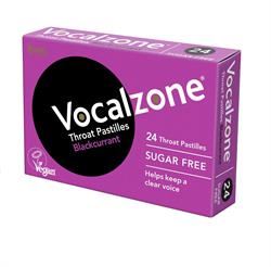 Vocalzone | Vocalzone Blackcurrant Sugar Free Throat Pastilles (24 Pastilles) | 24pastilles