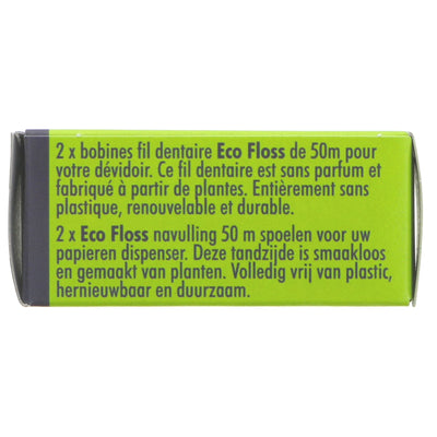 Ecoliving | Dental Floss Refills - Plant-Based | 2 x 50m