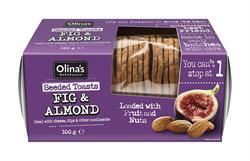 Olinas Bakehouse | Fig & Almond Seeded Toasts 100g | 100g