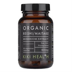 KIKI Health |  Org Maitake & Reishi Extract blend 60 Vegicaps | 60vegicaps