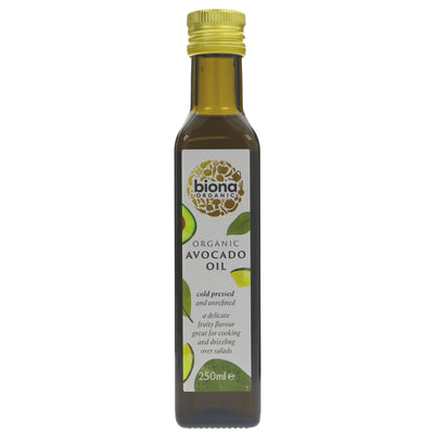 Biona's Organic Avocado Oil 250ml: Cold-Pressed & Vegan, Perfect for Everyday Use in Your Favorite Dishes!