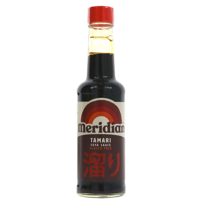 Gluten-free soy sauce made from whole soya beans. Perfect for stir-fries, marinades, and dressings. Vegan-friendly too!