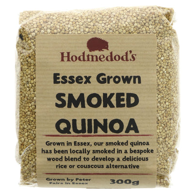 Smoked Quinoa: Vegan, British-grown alternative to rice/couscous for a unique twist on your favorite recipes. 300G by Hodmedod's.