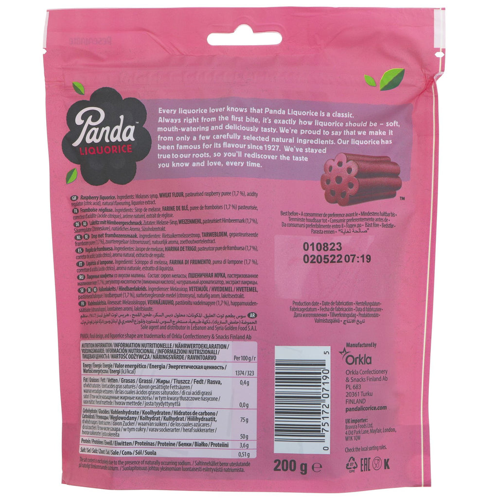 Vegan Raspberry Liquorice - No Added Sugar - 200G