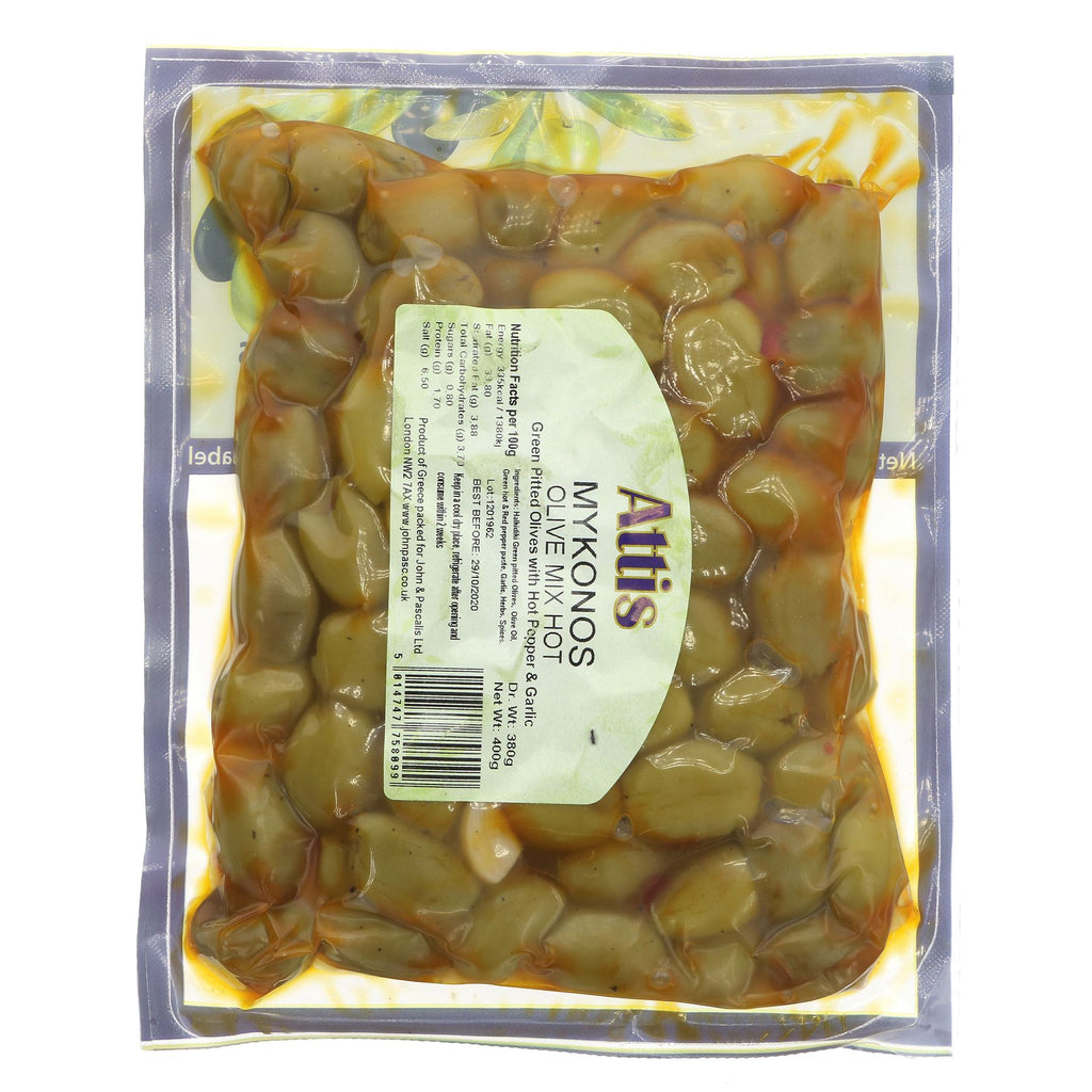 Attis Gourmet | Mykonos - Pitted Green Olives | 400G