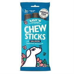 Lilys Kitchen |  Dog Chew Sticks with Salmon Sweet Potato Spinach & Dill 120g | 120g