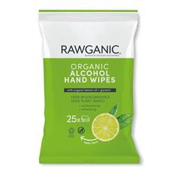 Rawganic | Organic Alcohol Hand Wipes 15x20cm Pack | 15x20cmpack