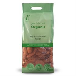 Just Natural Organic | Organic Almonds Whole 500g | 500g