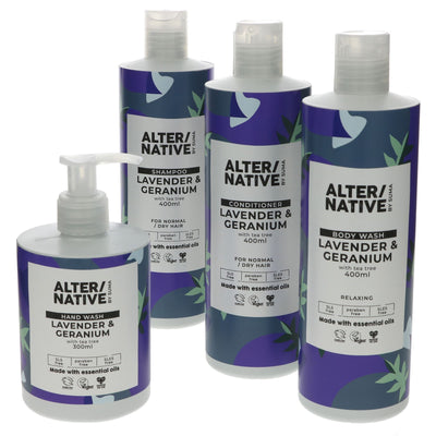 Alter/Native | Hand Wash - Lavender & Geranium - Relaxing with tea tree | 300ml