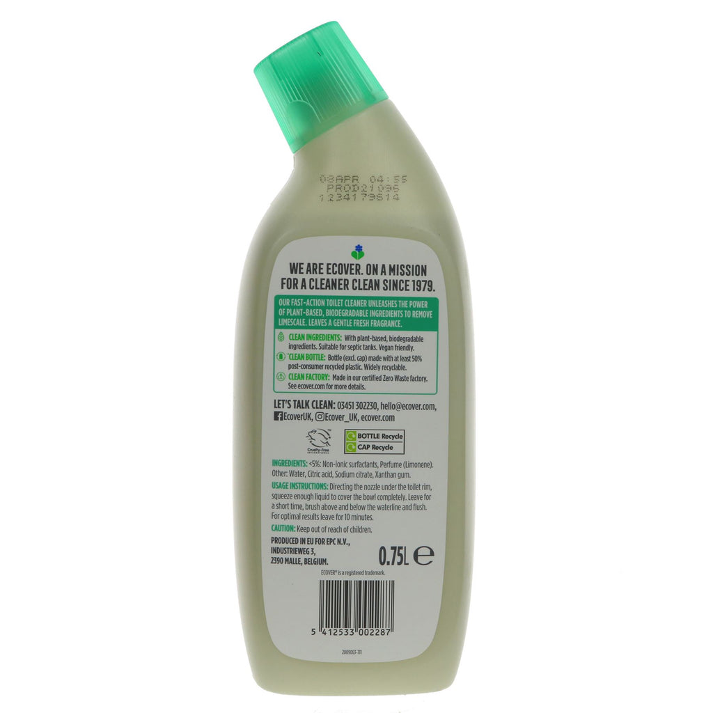 Ecover | Toilet Cleaner Pine & Mint | 750ML