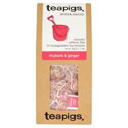 Teapigs | rhubarb & ginger 15 tea temples | 15bag